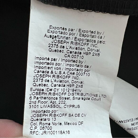 Joseph Ribkoff Wire Ruffle Neck with Rhinestone Zip Front Jacket Size 8 - Picture 8 of 9